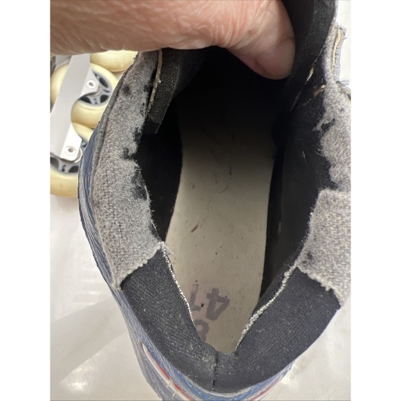 Vintage Bont Sharkie 5 Wheel Inline Speed Skates Mens Size 8 Inferno Rails - Picture 8 of 16